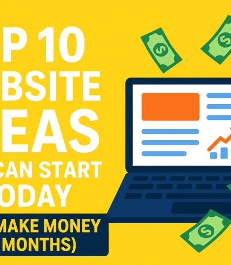 Top 10 Profitable Website Ideas to Start in 2025 (Earn Money in 6 Months)