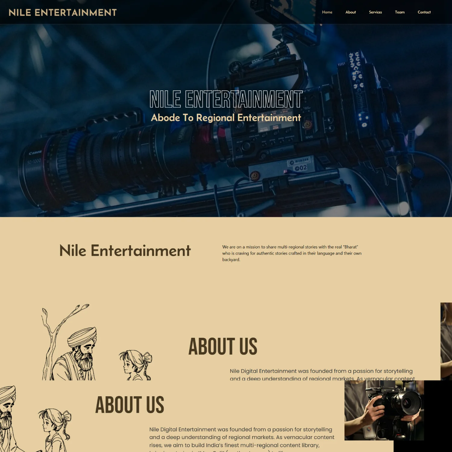 Preet Sandhu Another Web development Project - Nile Entertainment